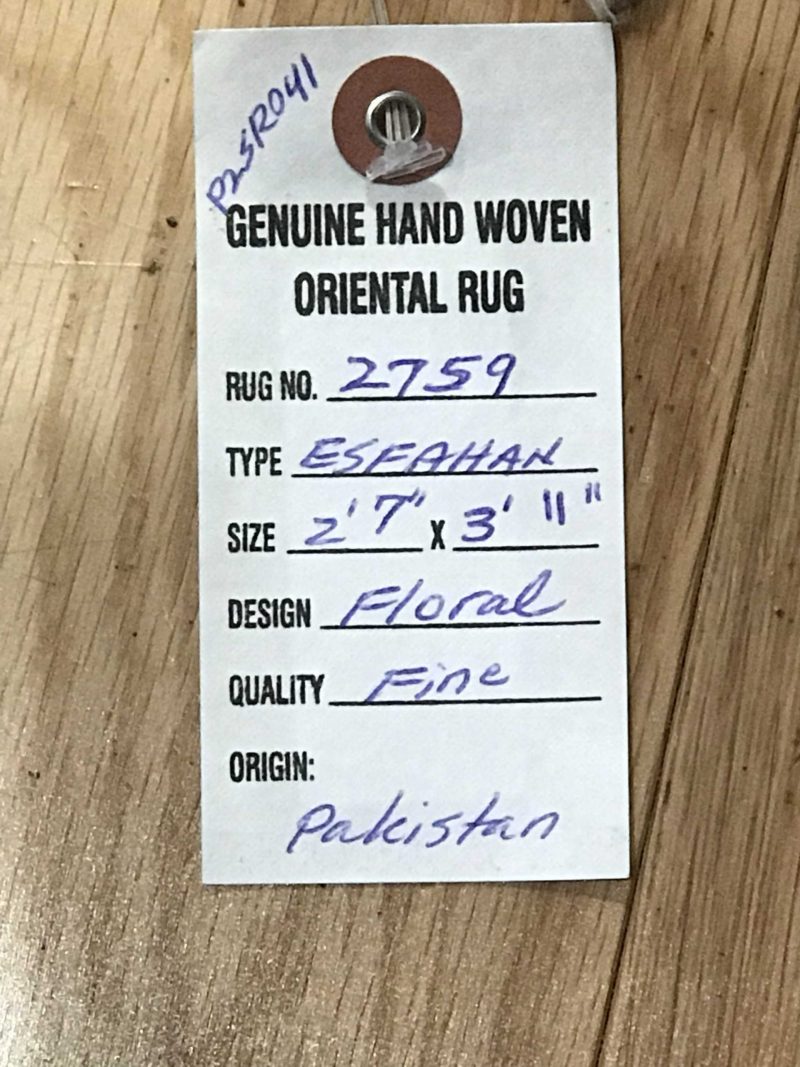 Fine Pakistani Esfahan - 2'7" x 3'11" - Image 7