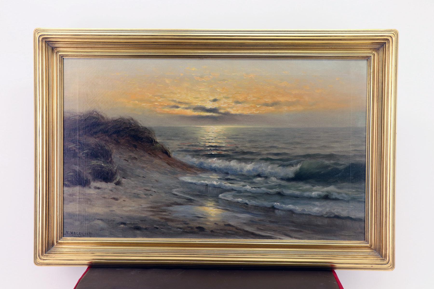 N. Hagerup, Untitled (Sunset at the Seashore)