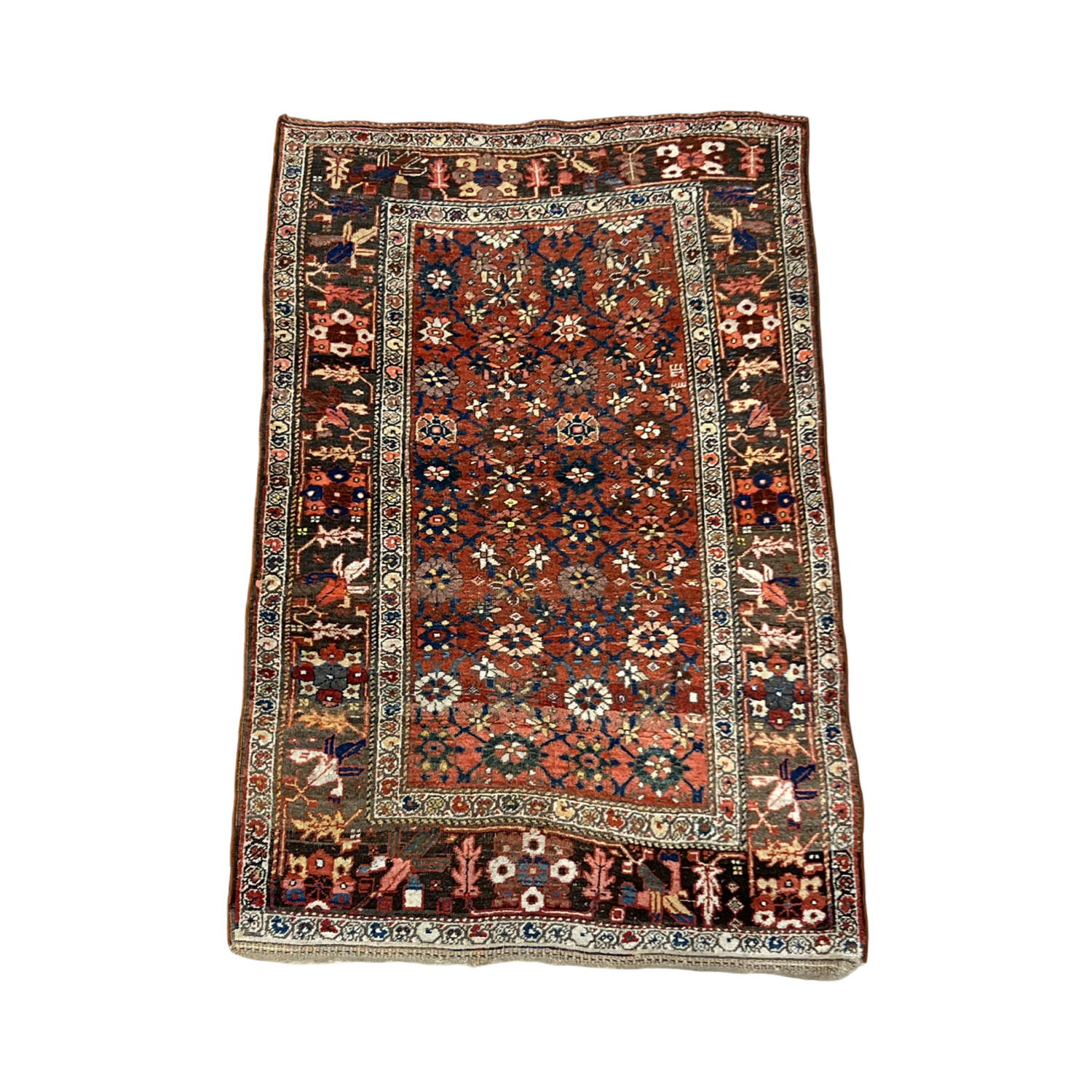 Antique Persian Bijar - 4'2" x 6'0"
