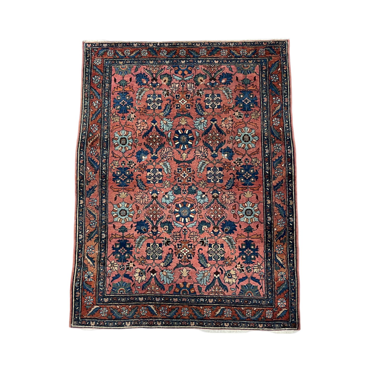 Antique Persian Lilian - 4'8" x 6'3"