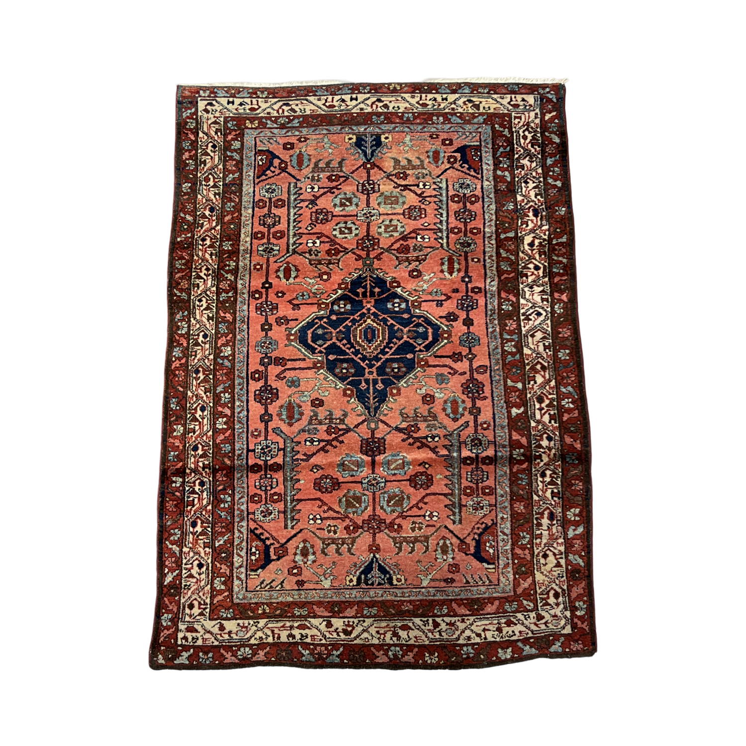 Antique Persian Hamadan - 4'4" x 6'4"