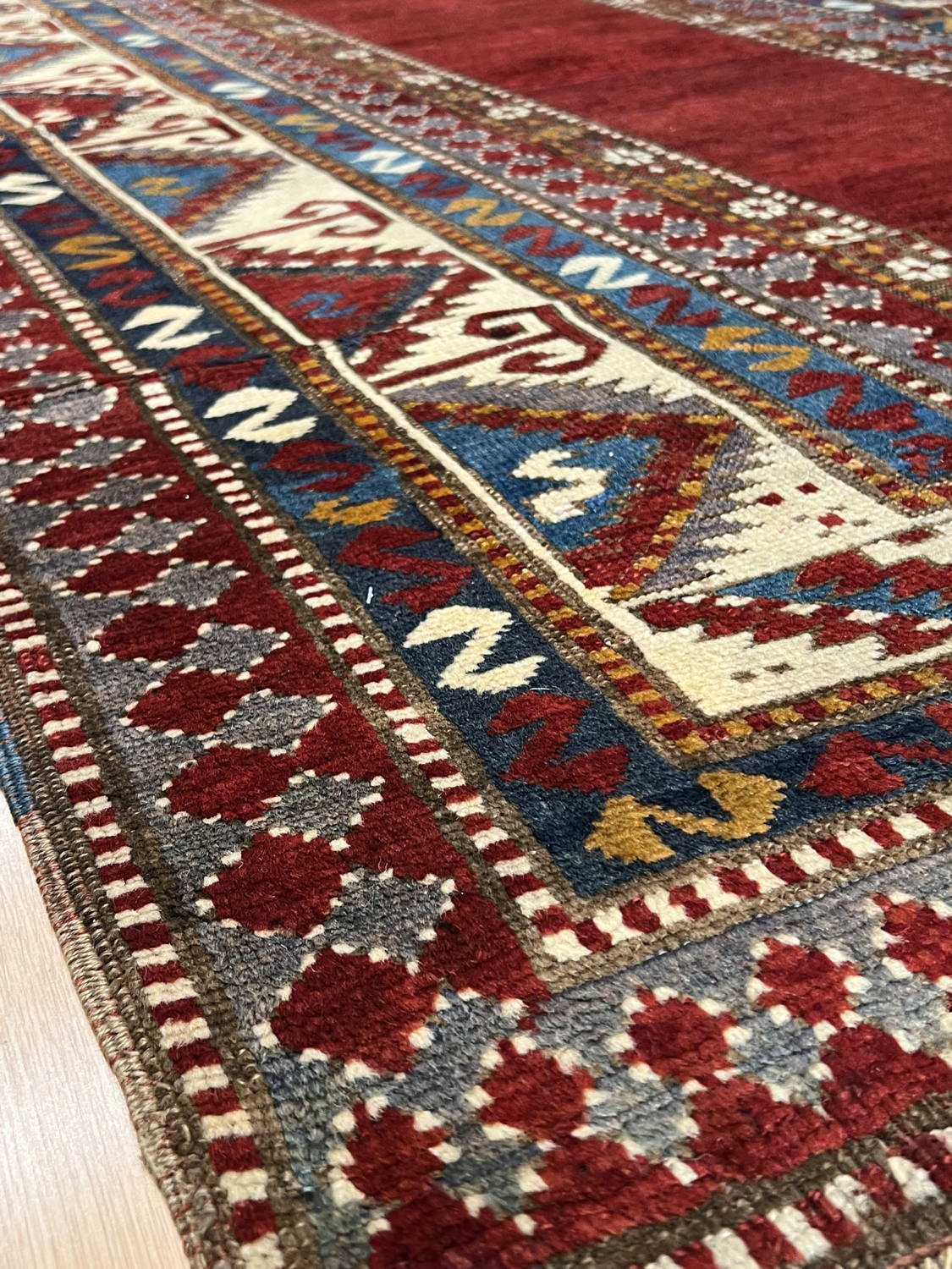 Antique Kazakh Rug - 4'11" x 7'5" - Image 6
