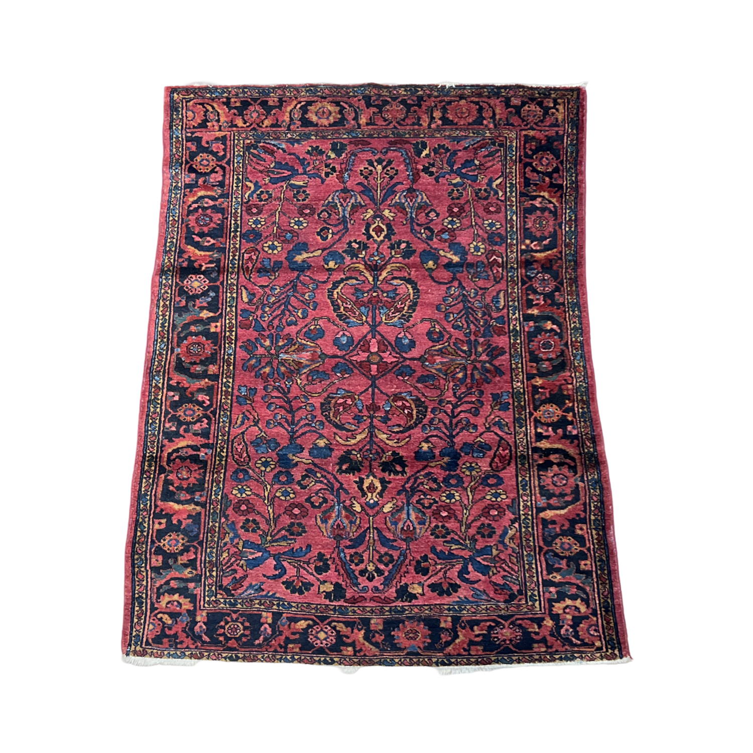 Antique Persian Lilian - 4'9" x 6'4"