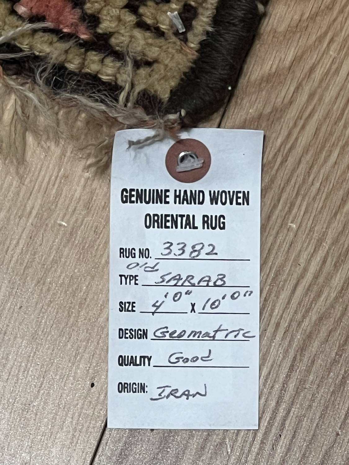 Old Persian Kurd Sarab - 4'0" x 10'0"