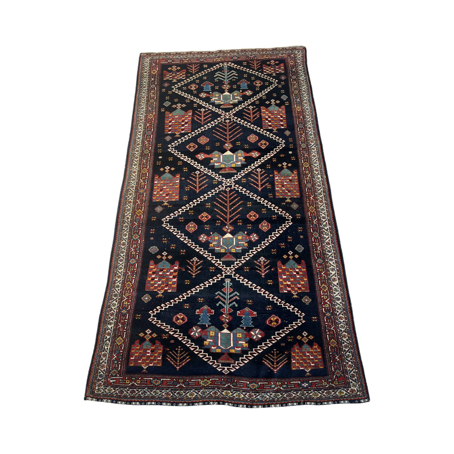 Very Good Antique Persian Ghashghai - 5'7" x 10'8"