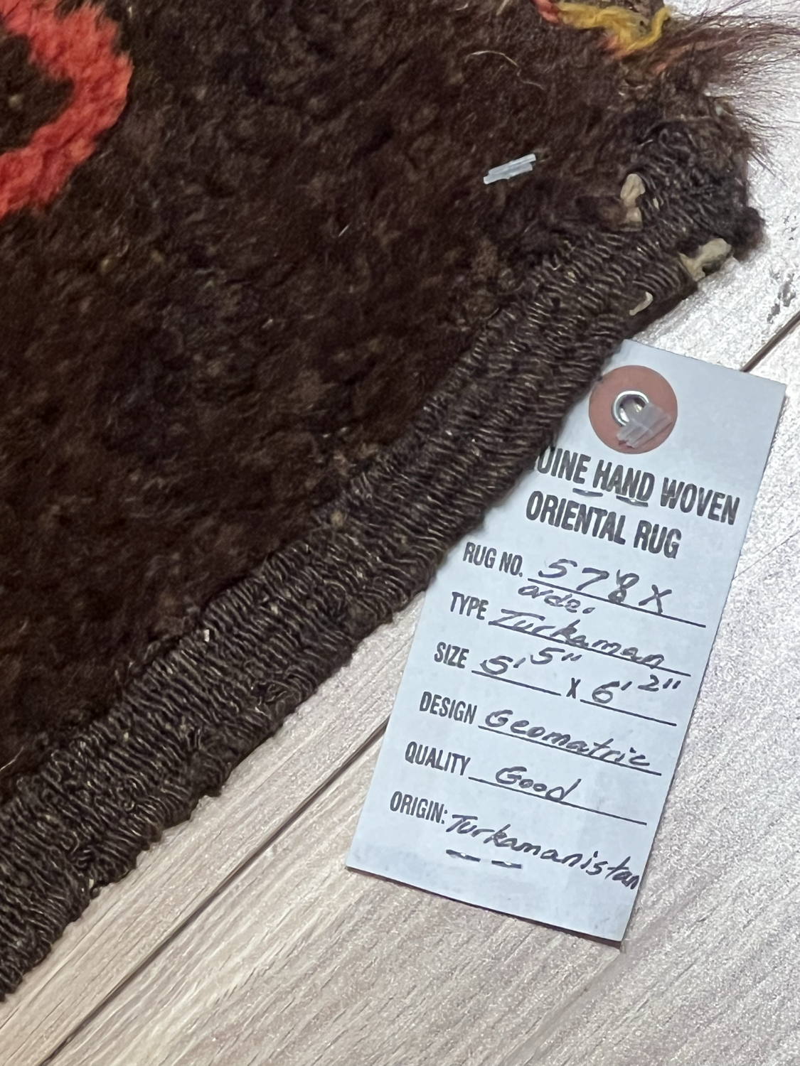 Older Turkmen Yamud - 5'5" x 6'2"