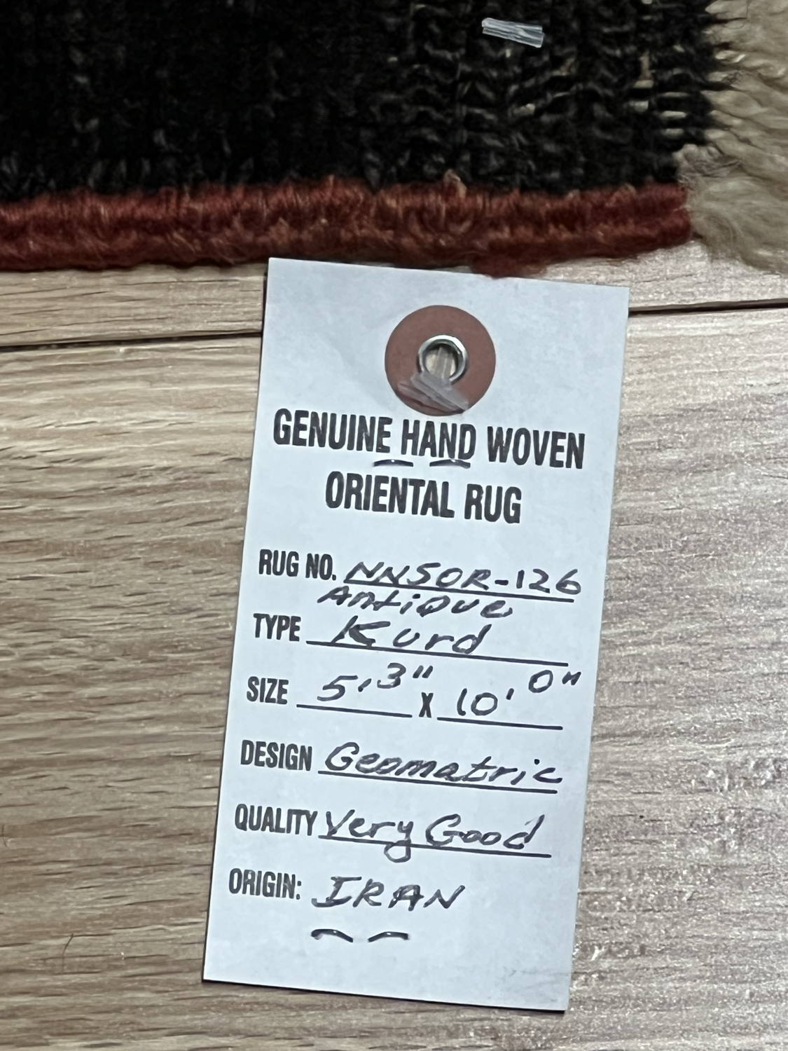 Very Good Antique Persian Kurd - 5'3" x 10'0" - Image 10