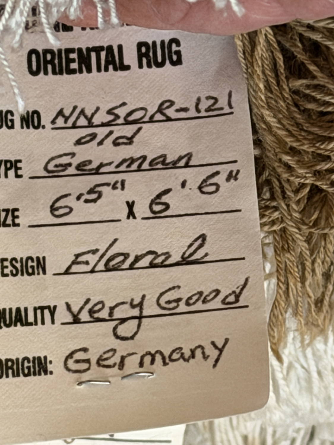 Very Good Vintage German Chinese-Style - 6'5" x 6'6" - Image 3