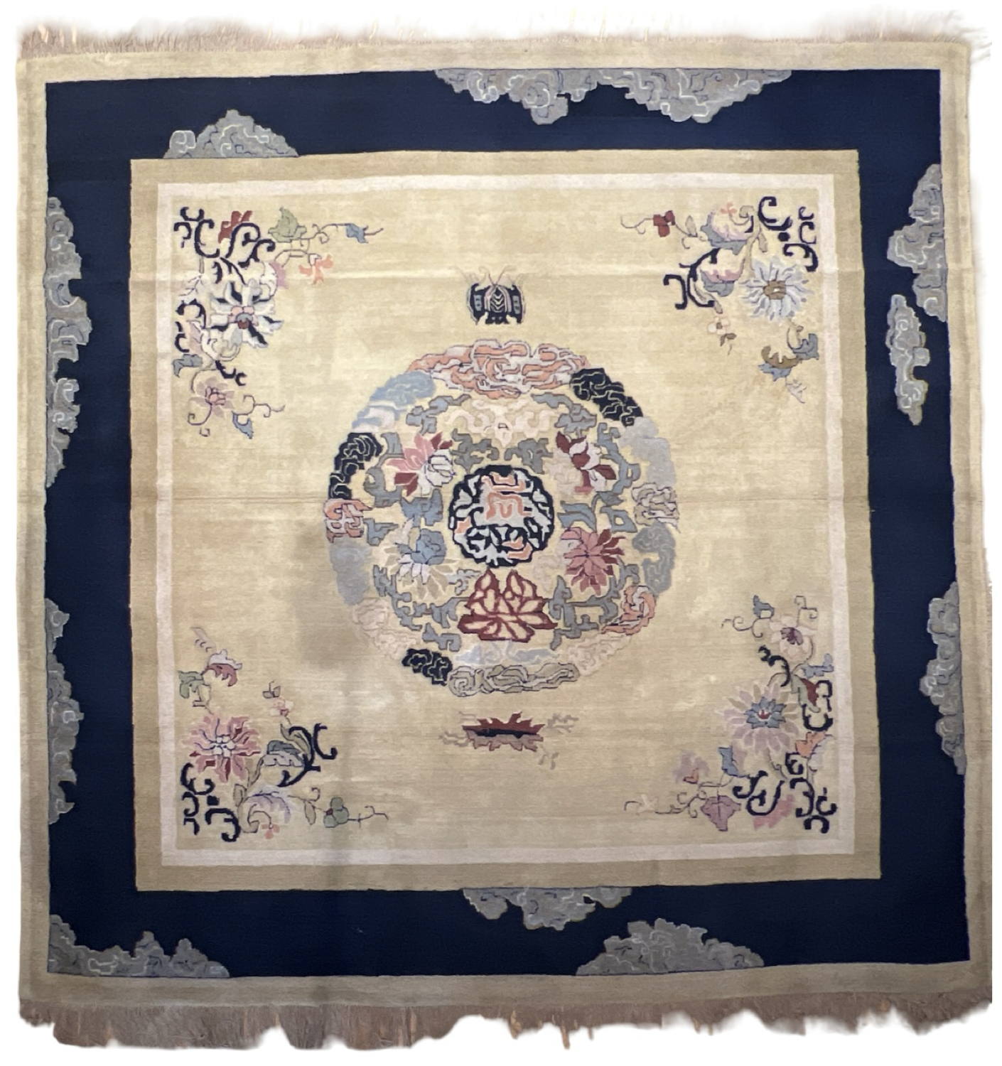 Very Good Vintage German Chinese-Style - 6'5" x 6'6" - Image 5