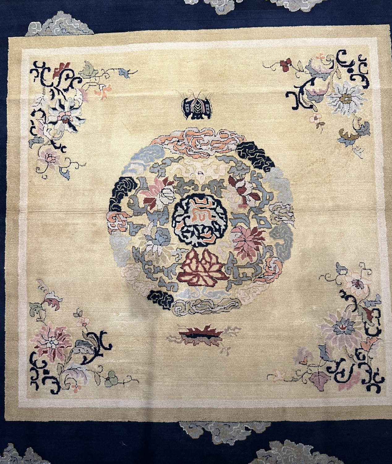 Very Good Vintage German Chinese-Style - 6'5" x 6'6" - Image 6