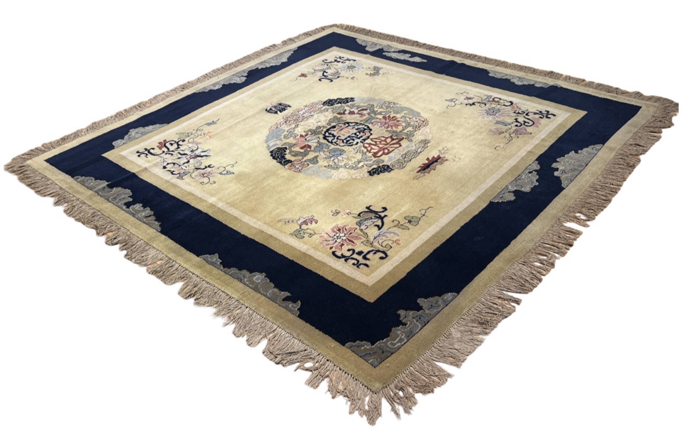 Very Good Vintage German Chinese-Style - 6'5" x 6'6" - Image 10