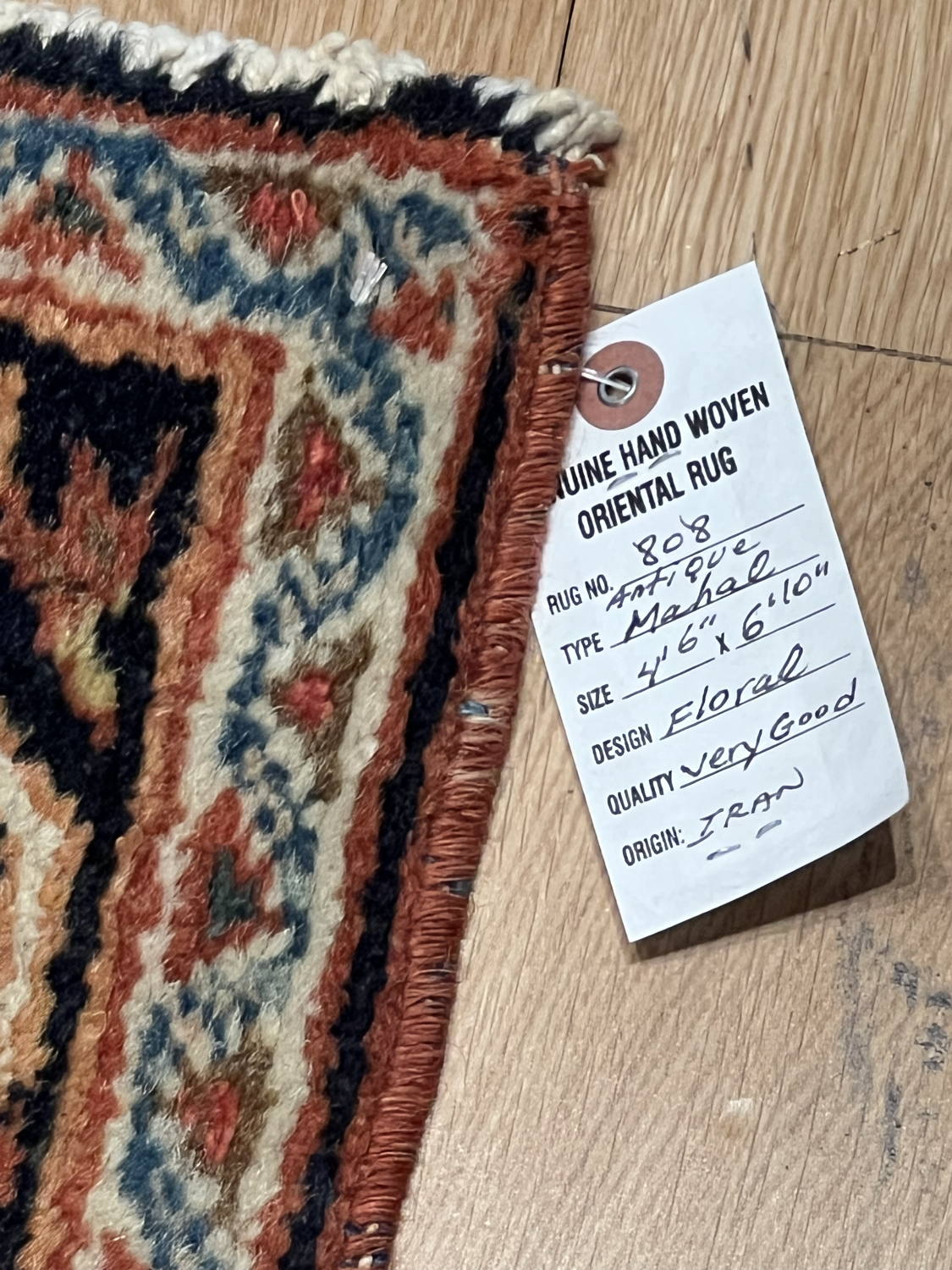 Very Good Antique Persian Mahal - 4'6" x 6'10"