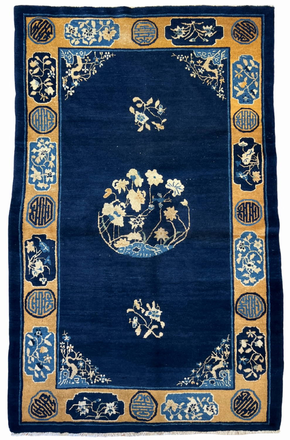 Very Good Antique Chinese Peking Rug - 4'3" x 6'8"