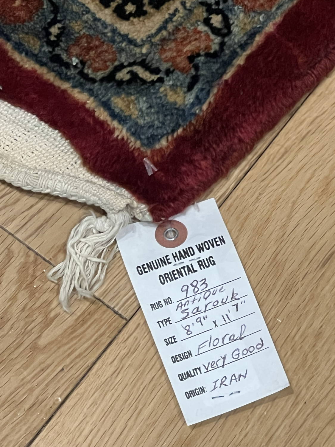 Very Good Antique Persian Sarouk - 8'9" x 11'7" - Image 11