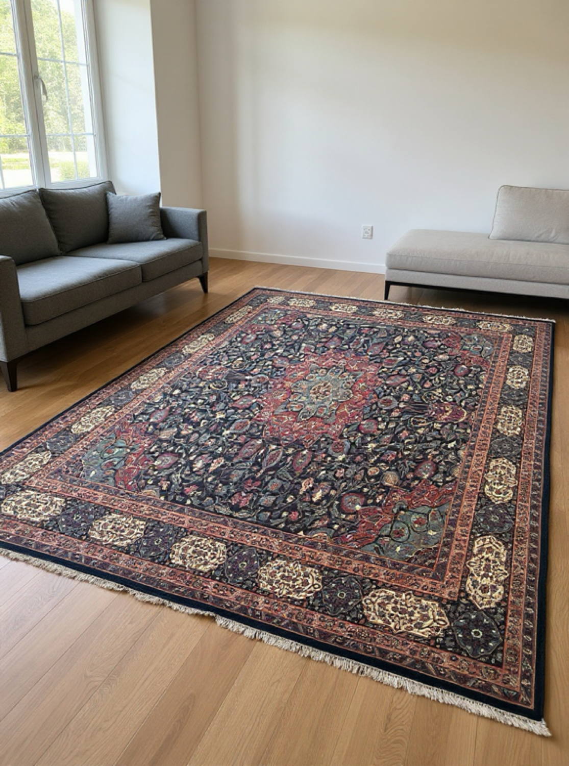 Very Good Older Persian Tabriz - 12'1" x 18'0" - Image 8