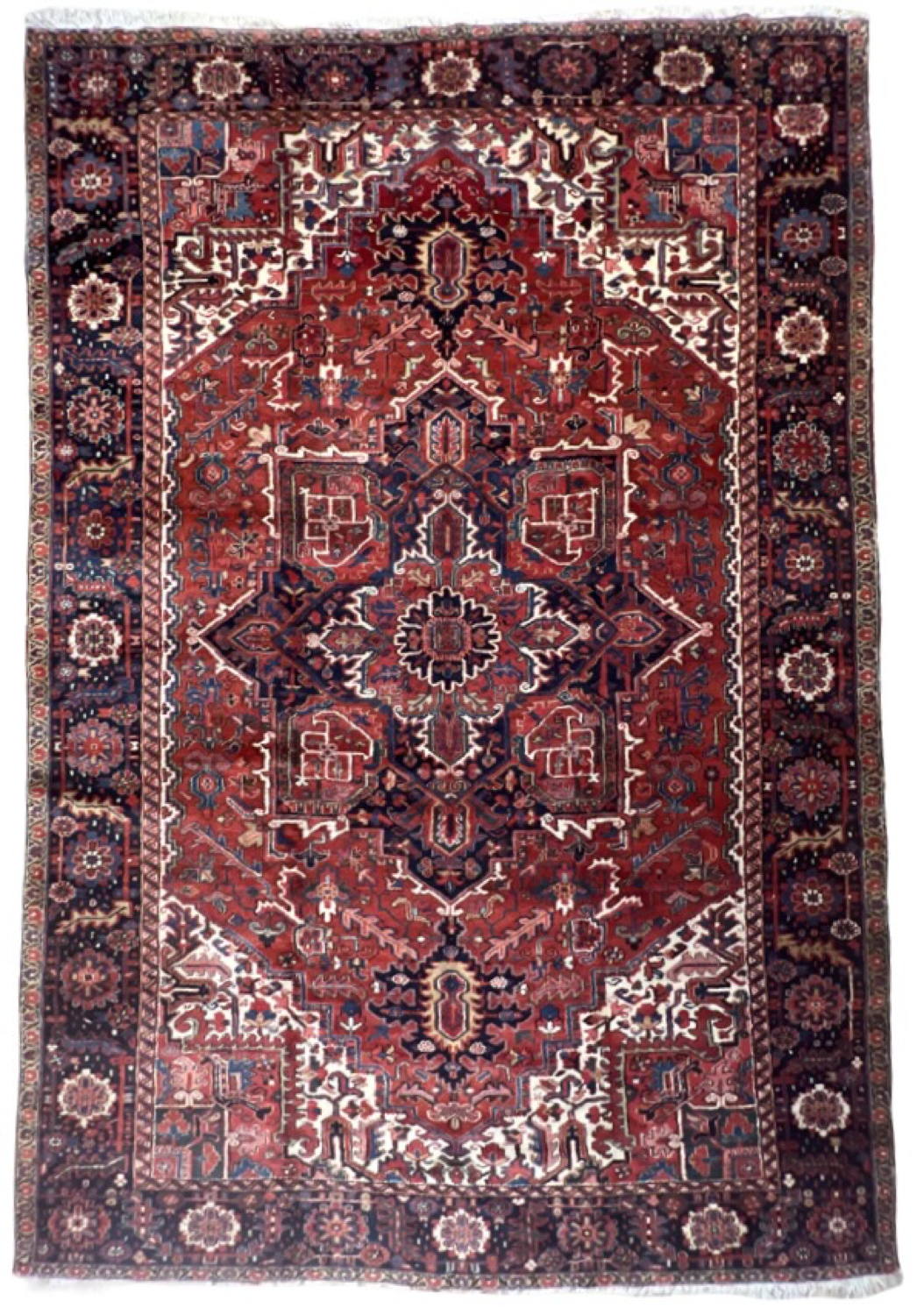 Very Good Old Persian Heriz - 8'3" x 12'0"