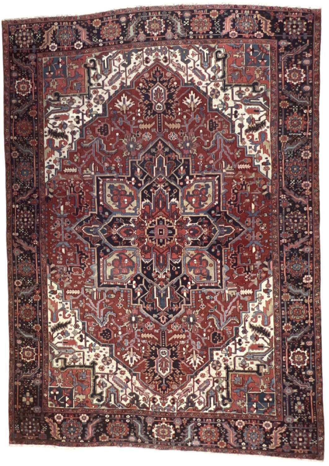 Very Good Antique Persian Heriz - 8'3" x 11'5"