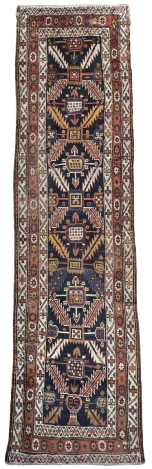 Good Antique Kurd Karabakh - 3'8" x 13'0"