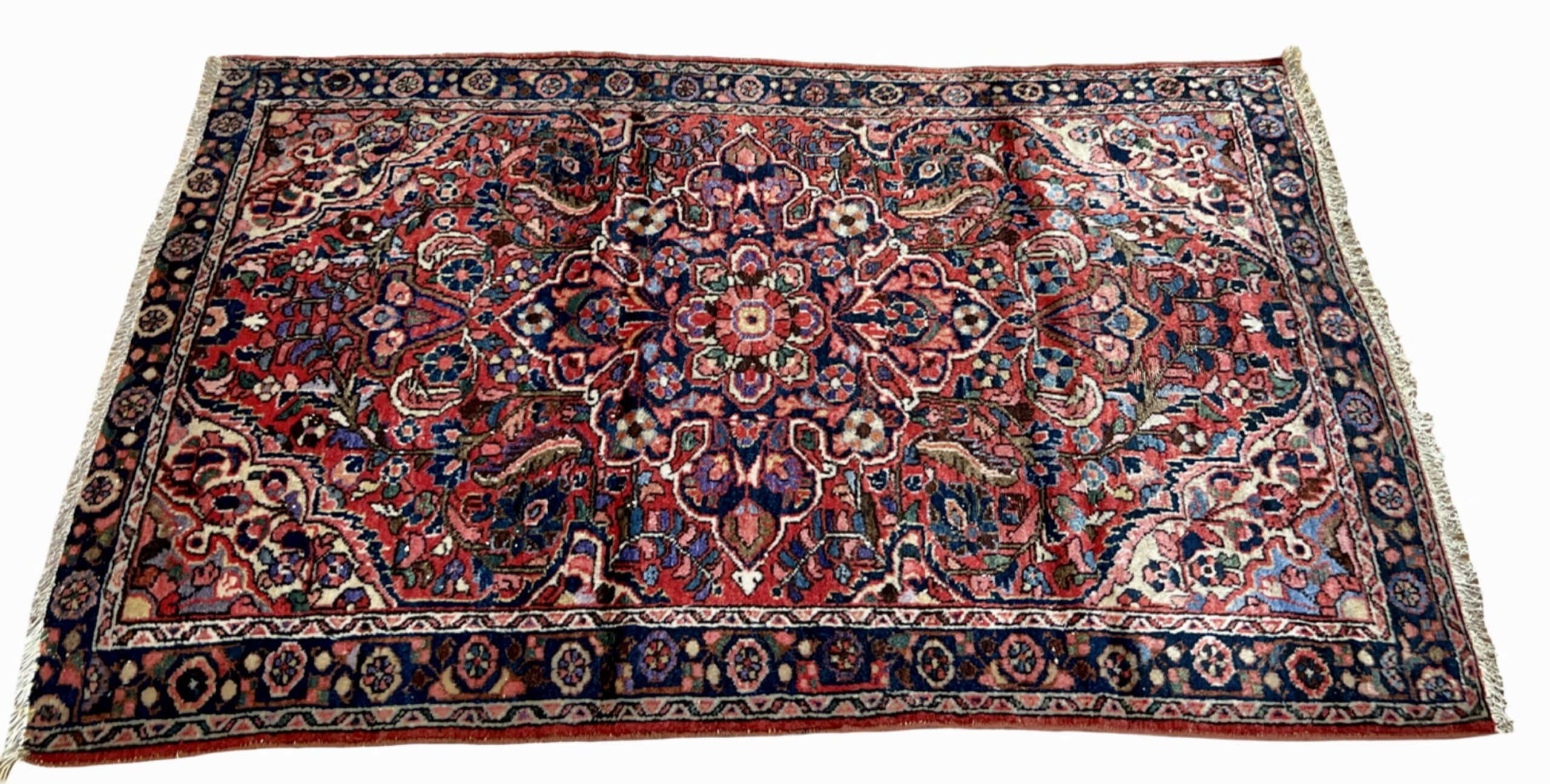 Antique Persian Borchalu - 3'7" x 5'1" - Image 9