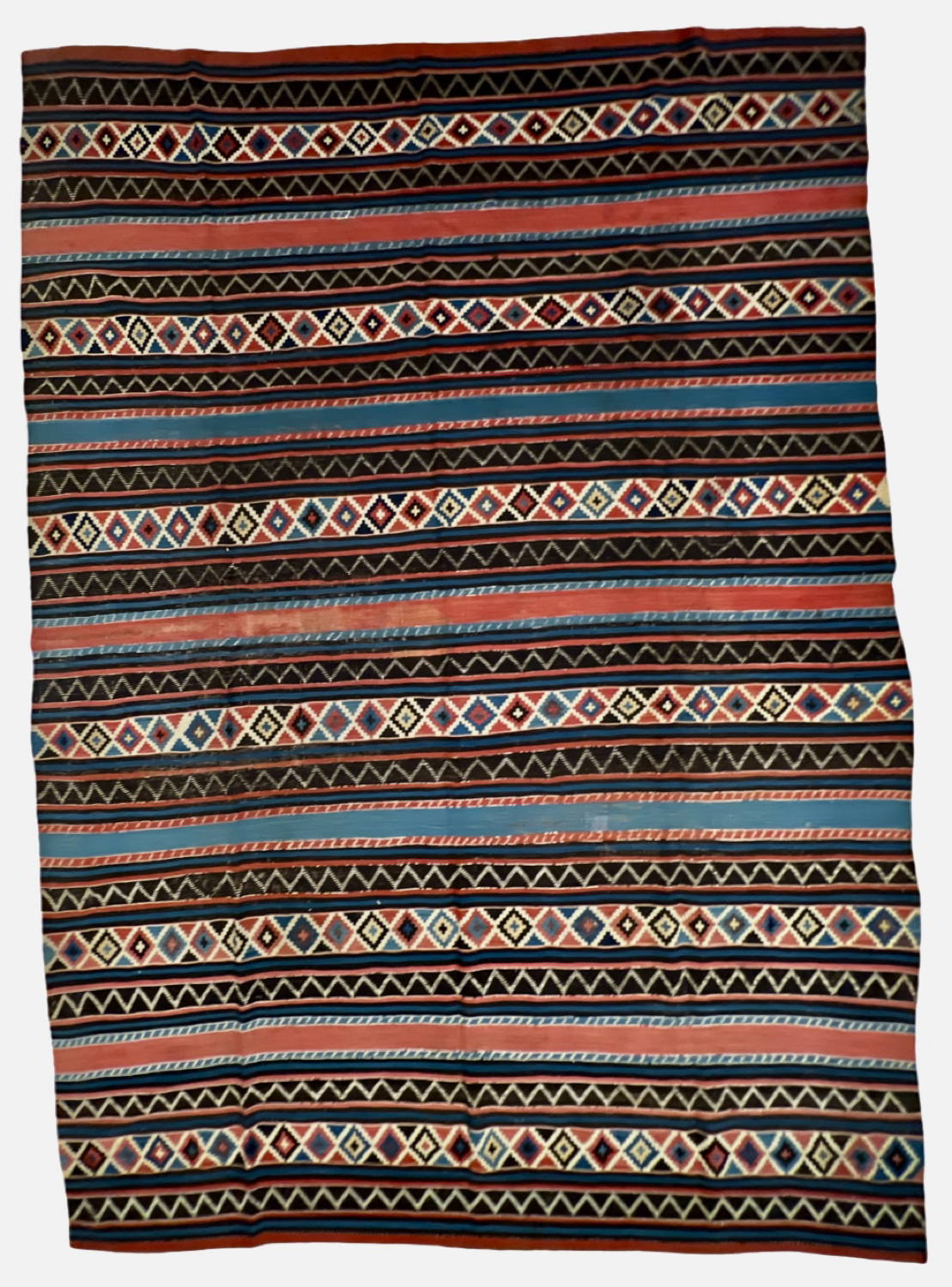 Very Good Antique Shirvan Kilim (Flatweave) - 6'7" x 9'3"