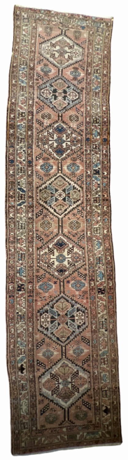 Very Good Antique Persian Karaja - 3'2" x 13'9"