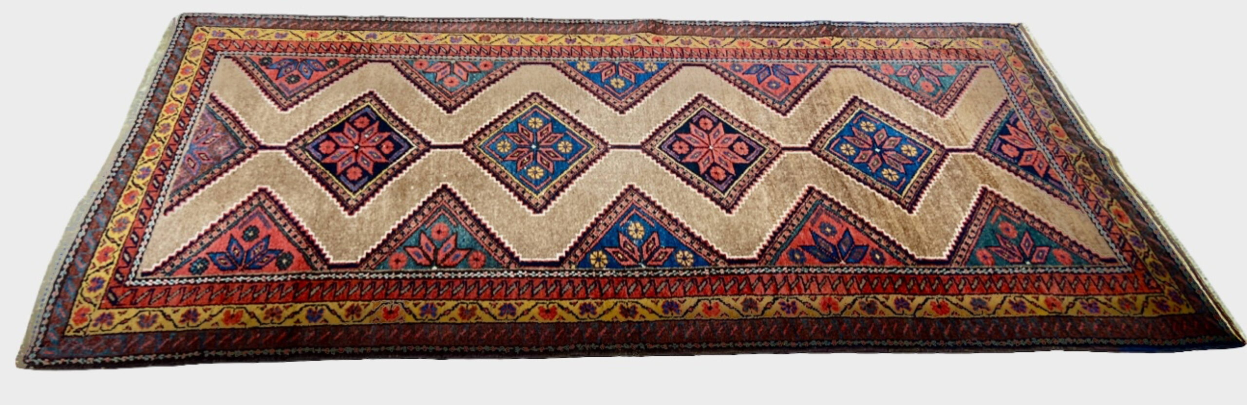 Very Good Antique Persian Kurd - 3'8" x 7'2" - Image 5