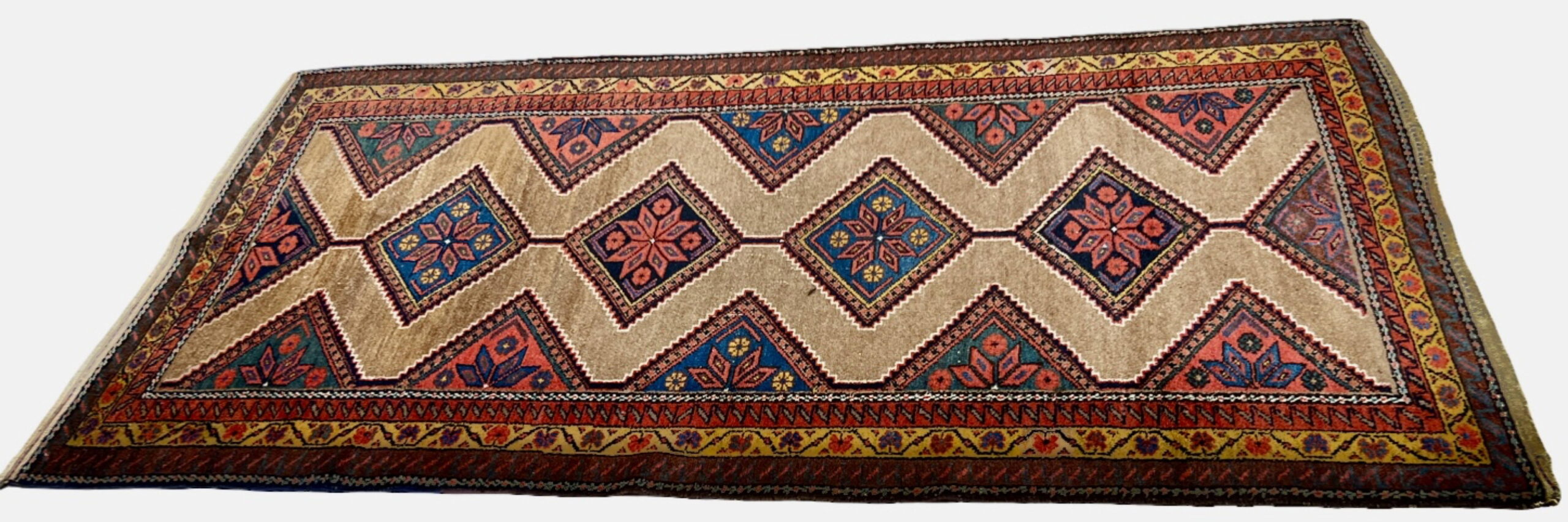 Very Good Antique Persian Kurd - 3'8" x 7'2" - Image 6