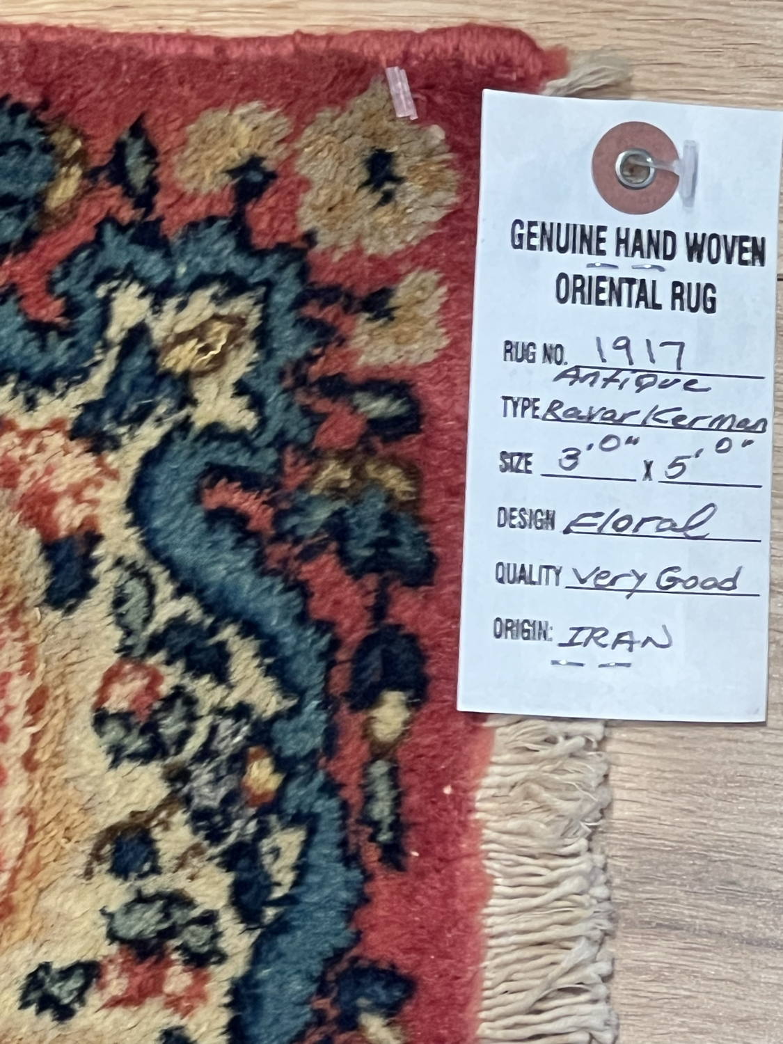 Very Good Antique Persian Ravar Kerman - 3'0" x 5'0" - Image 10