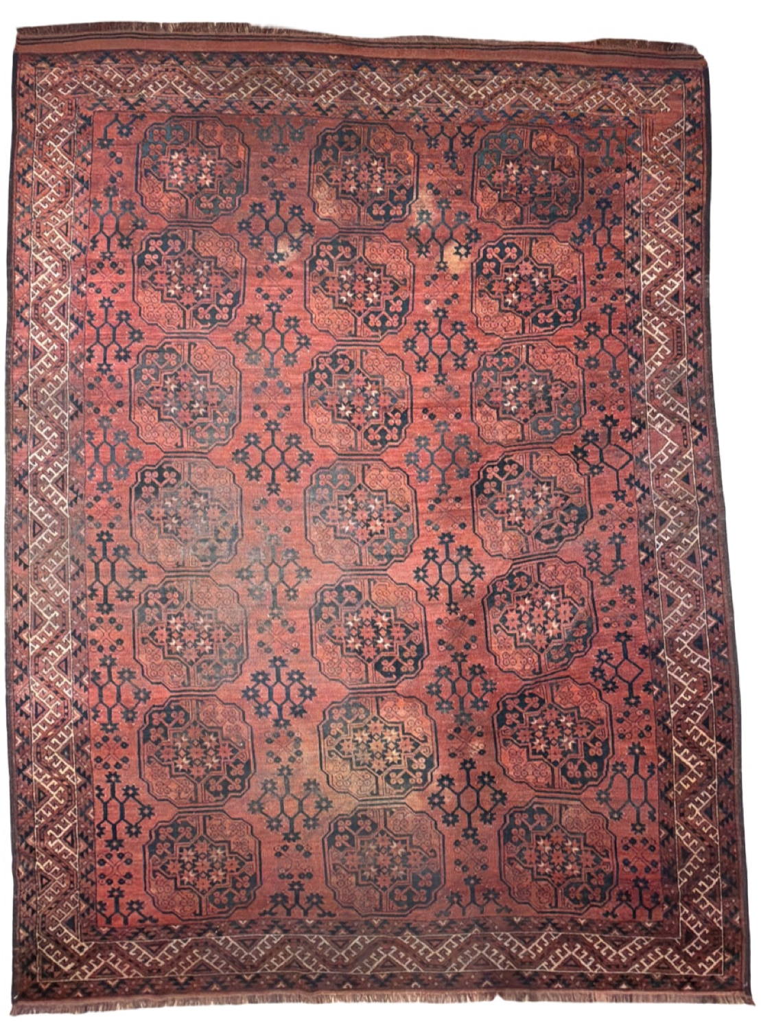 Very Good Antique Afghan Ersari - 8'0" x 10'5"