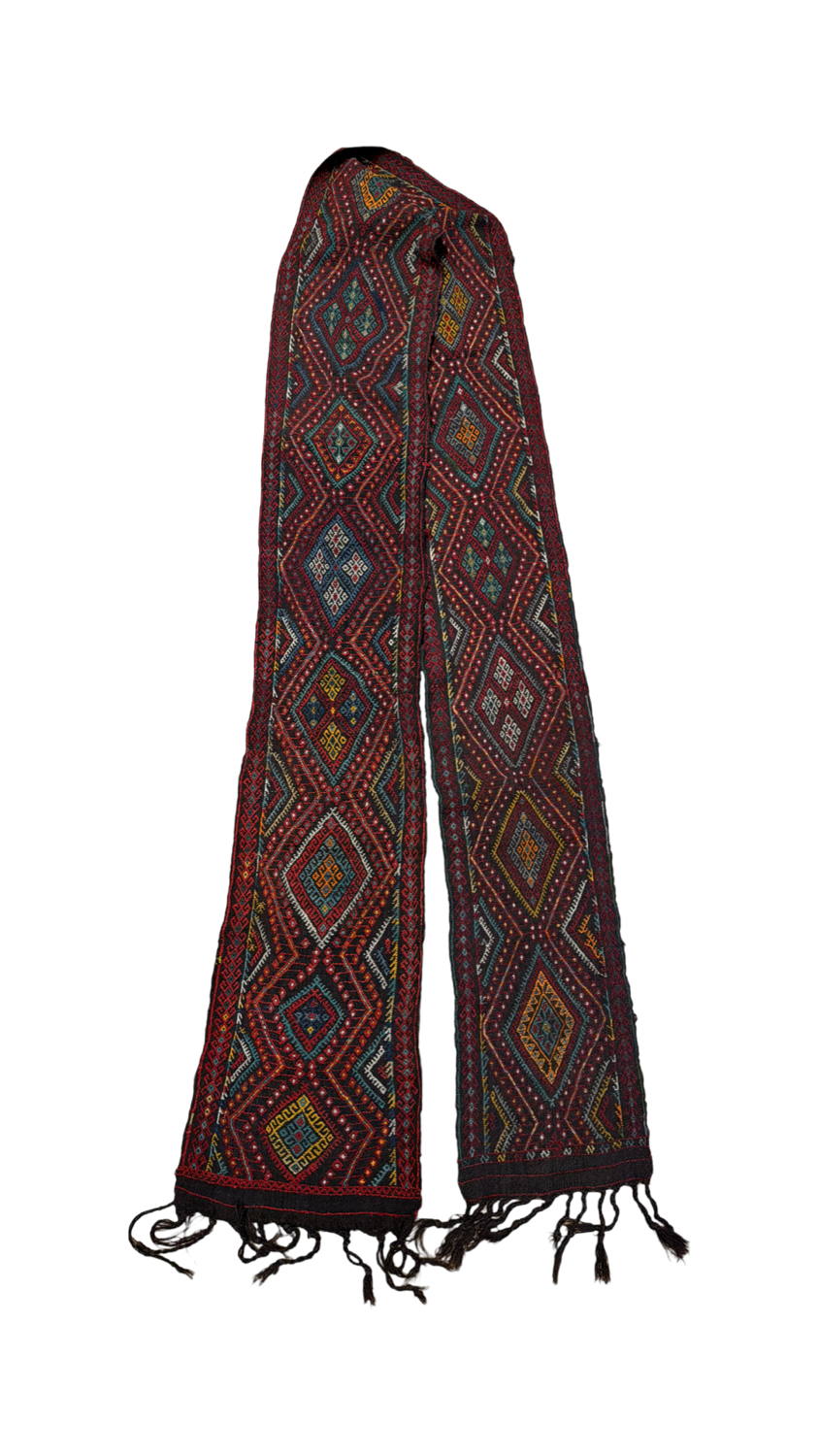 Very Good Old Afghan Sumak Kilim (Flatweave) - 1'3" x 17'1"