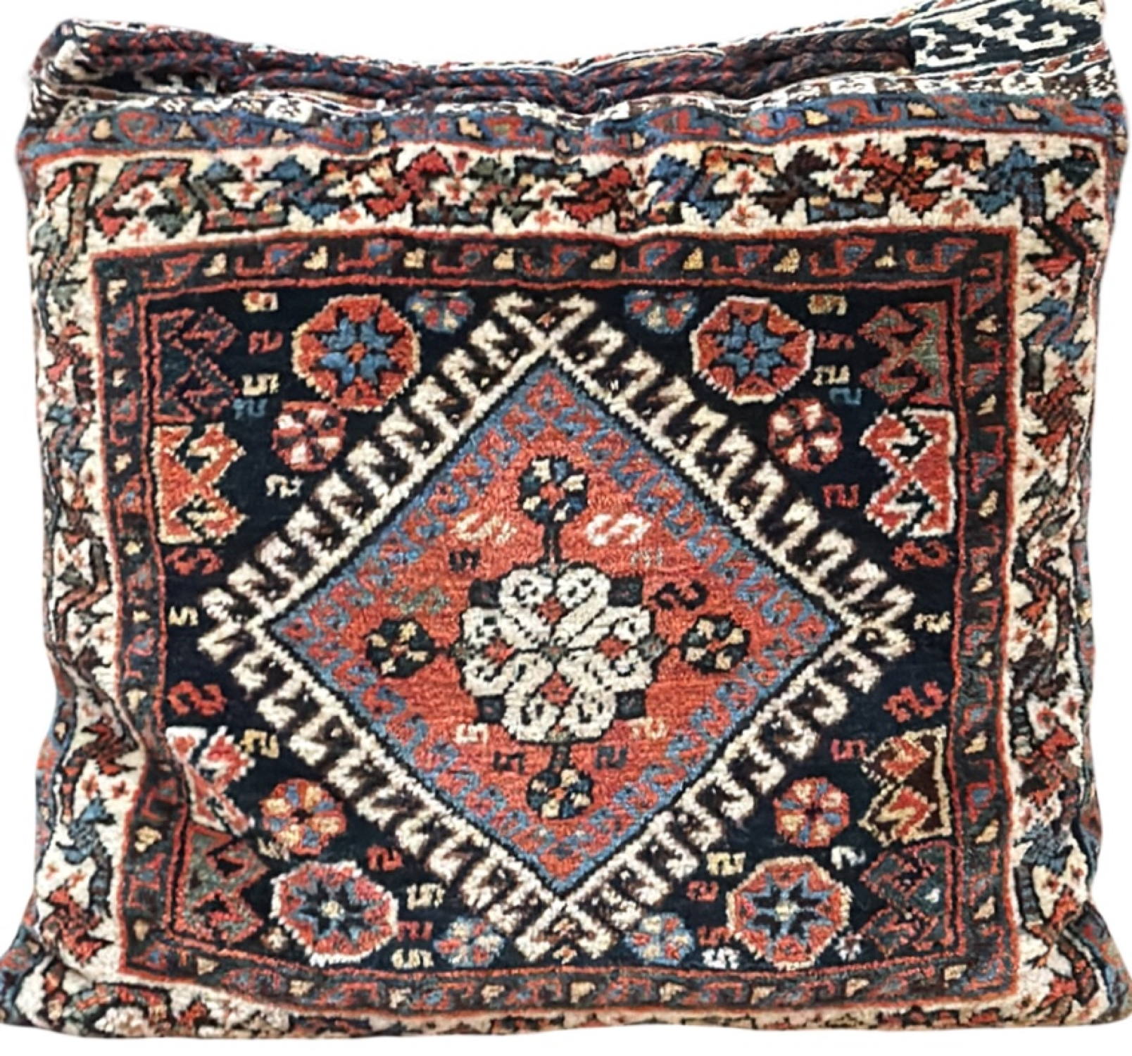 Very Fine Pair of Antique Persian Shiraz (Ghashghai) - 1'8" x 1'8"