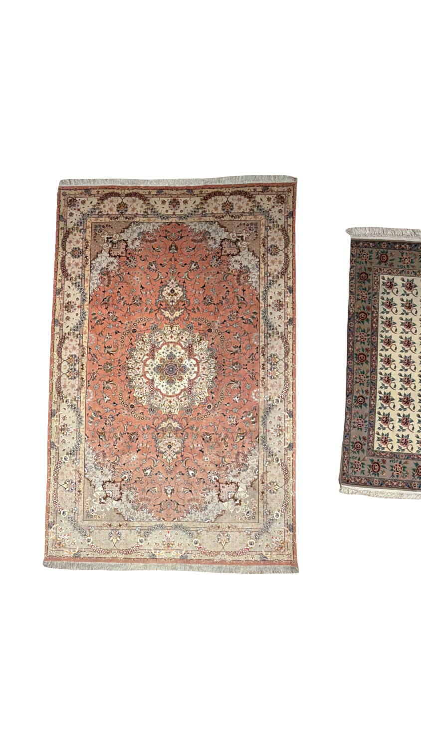 Very Fine Wool & Silk Persian Tabriz - 6'6" x 10'0" - Image 3