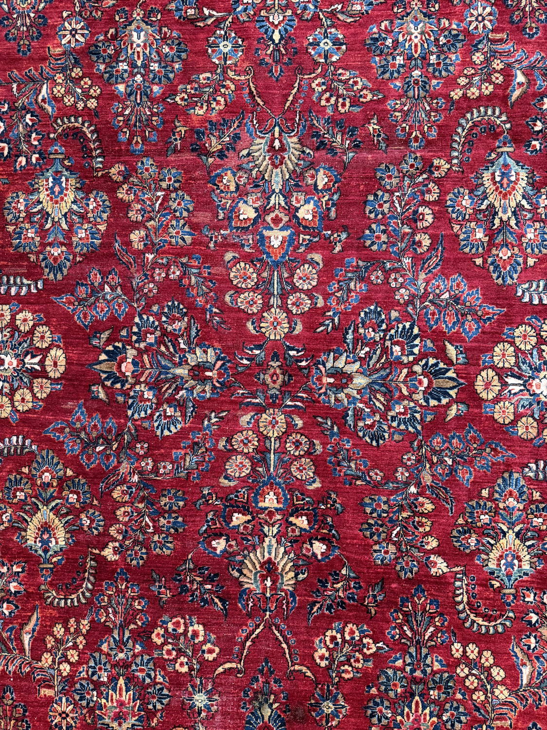 Very Good Antique Persian Sarouk - 8'9" x 11'6" - Image 3