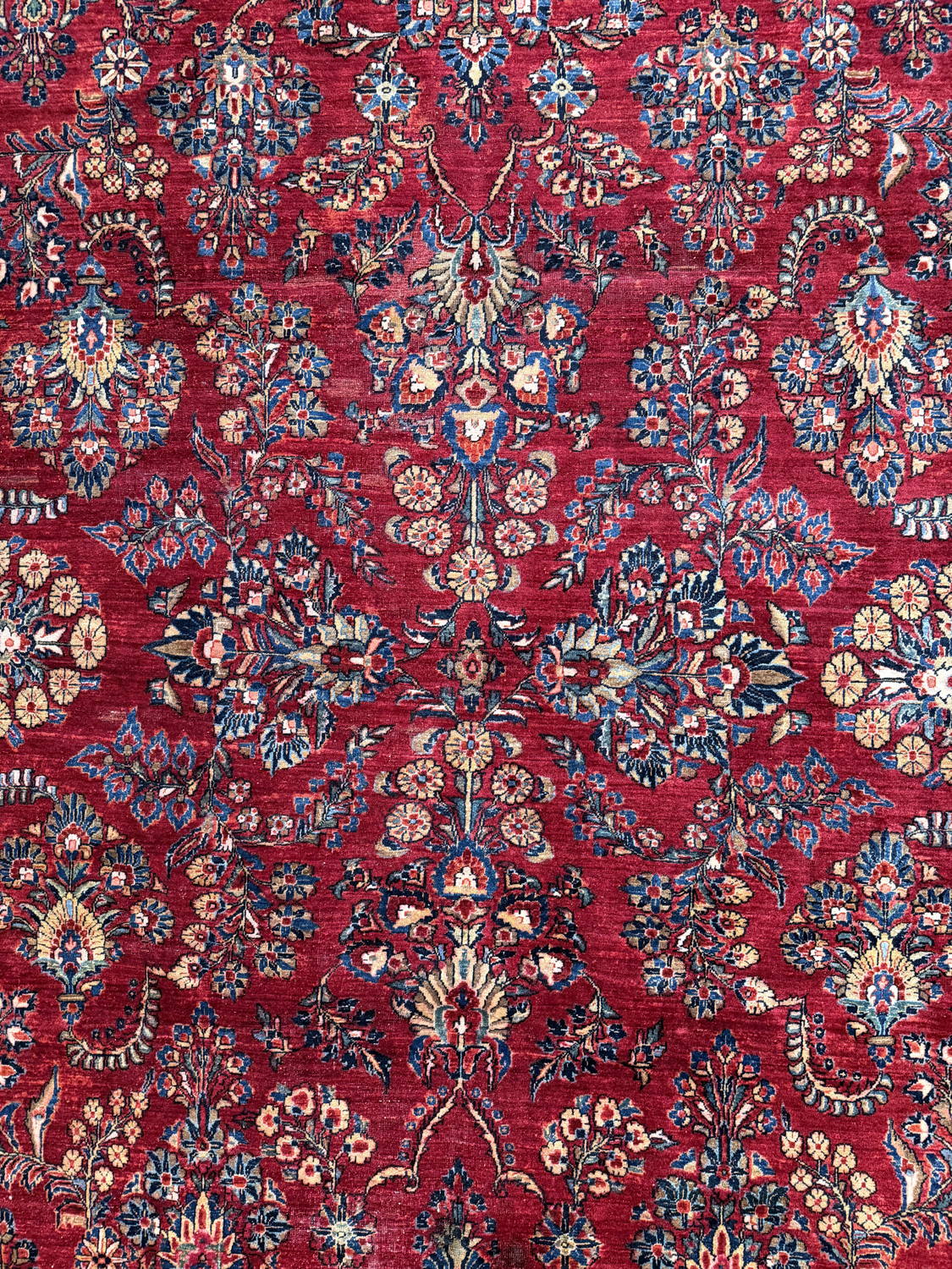 Very Good Antique Persian Sarouk - 8'9" x 11'6" - Image 4