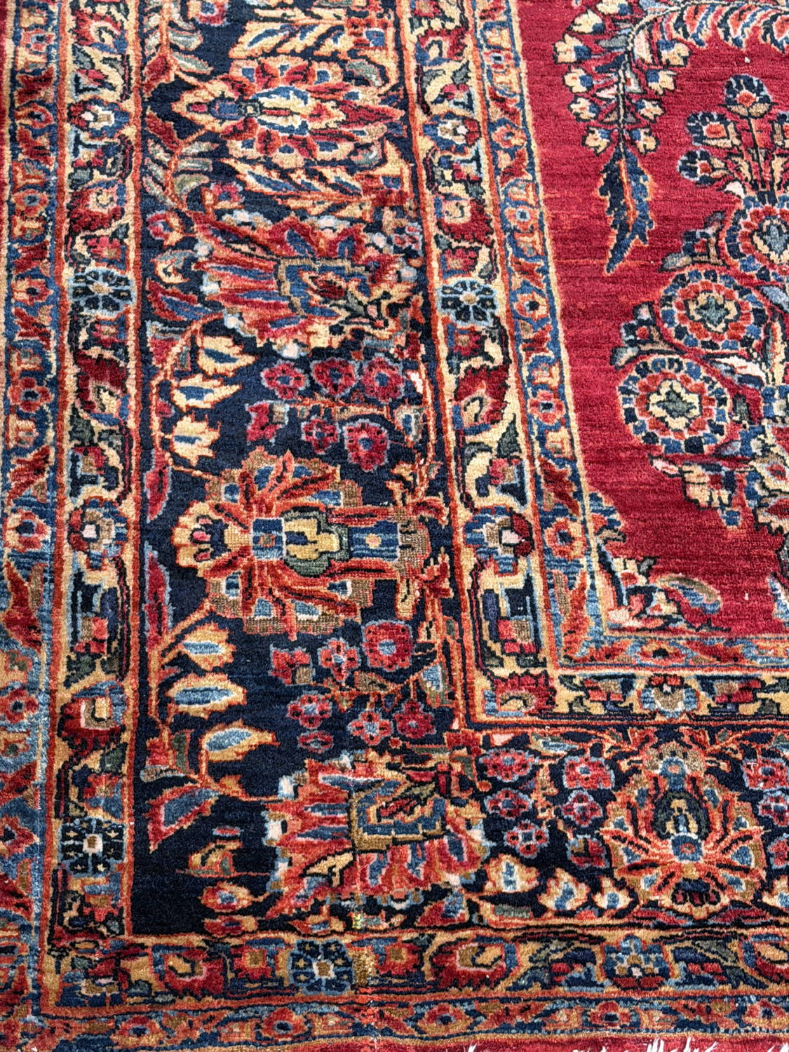 Very Good Antique Persian Sarouk - 8'9" x 11'6" - Image 7