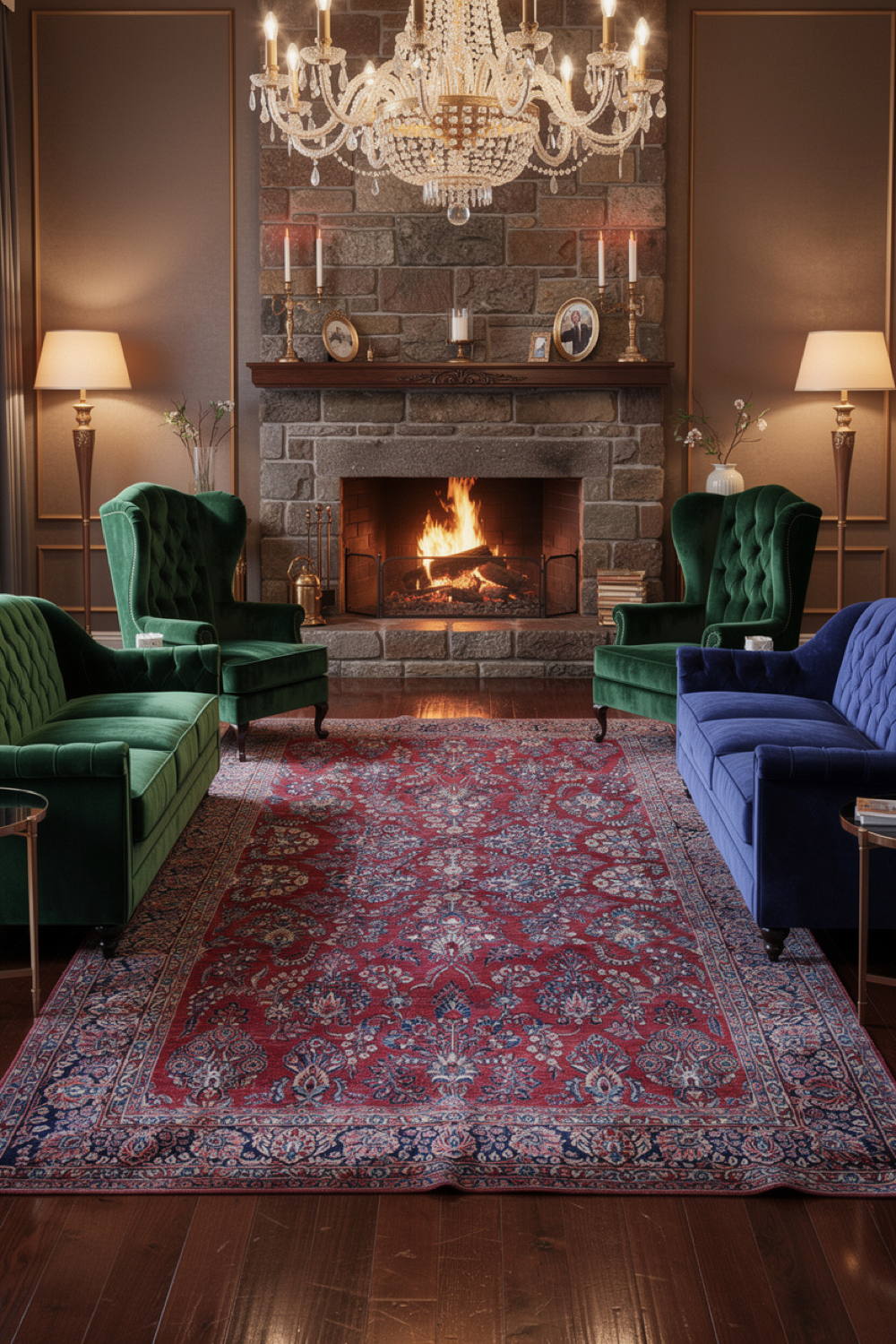 Very Good Antique Persian Sarouk - 8'9" x 11'6" - Image 8