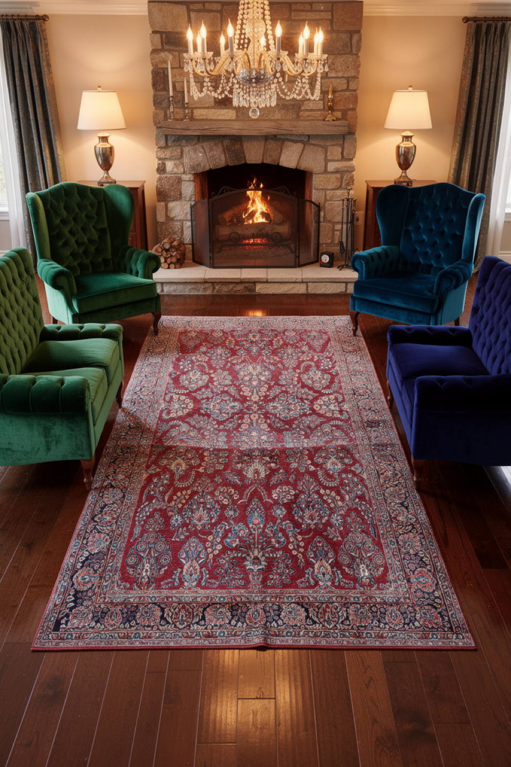 Very Good Antique Persian Sarouk - 8'9" x 11'6" - Image 9