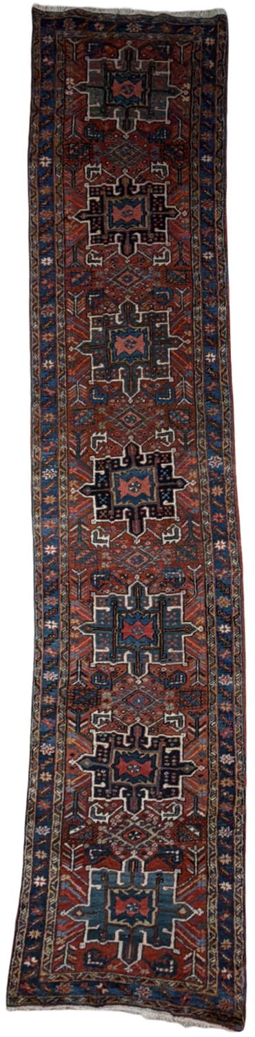 Very Good Antique Persian Heriz - 2'11" x 12'11"