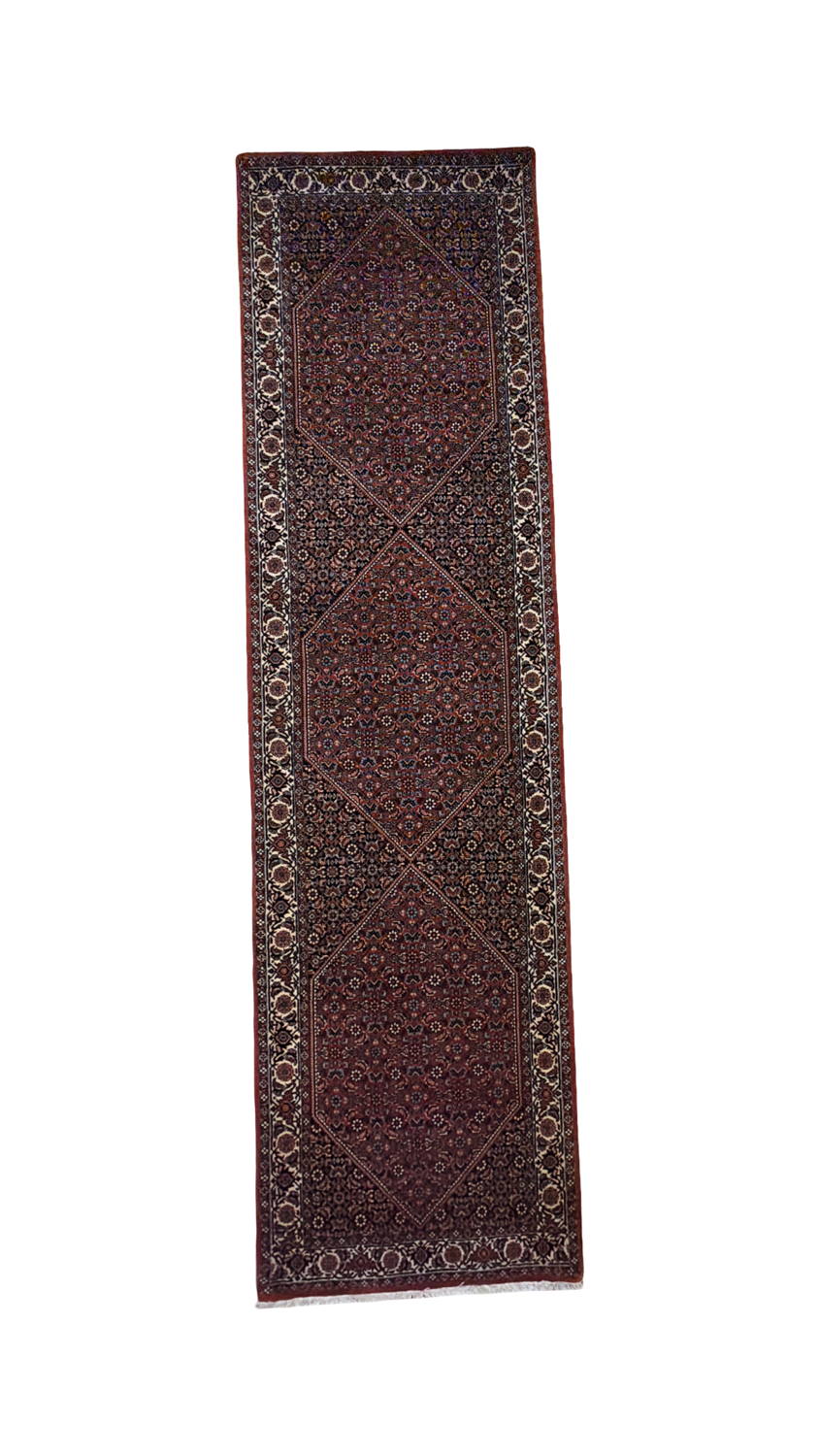 Very Fine Persian Bijar - 2'9" x 10'0"