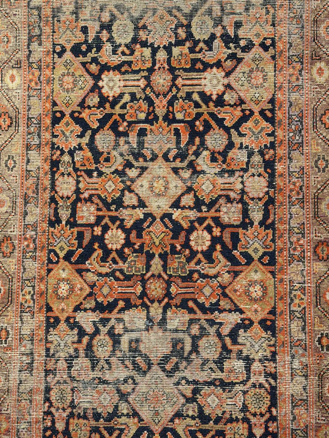 Good Antique Persian Malayer - 3'4" x 15'5" - Image 5