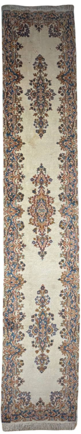 Very Good Old Persian Kerman - 2'6" x 13'9"