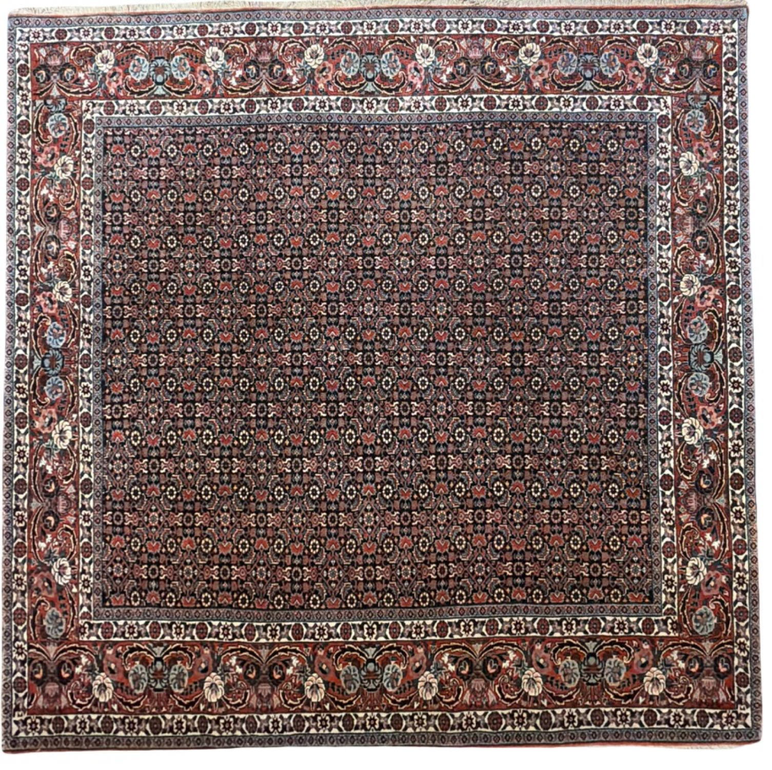 Very Fine Persian Bijar - 6'9" x 6'11"