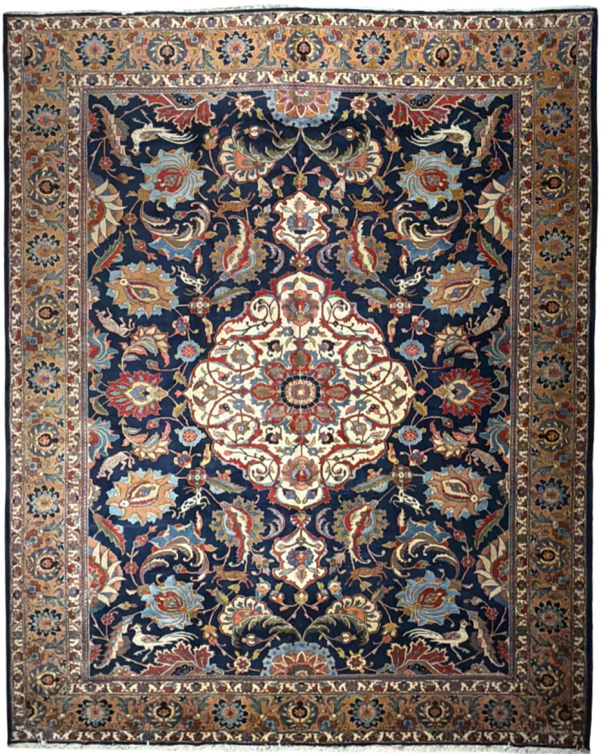 Very Good Antique Persian Tabriz - 11'1" x 13'10"