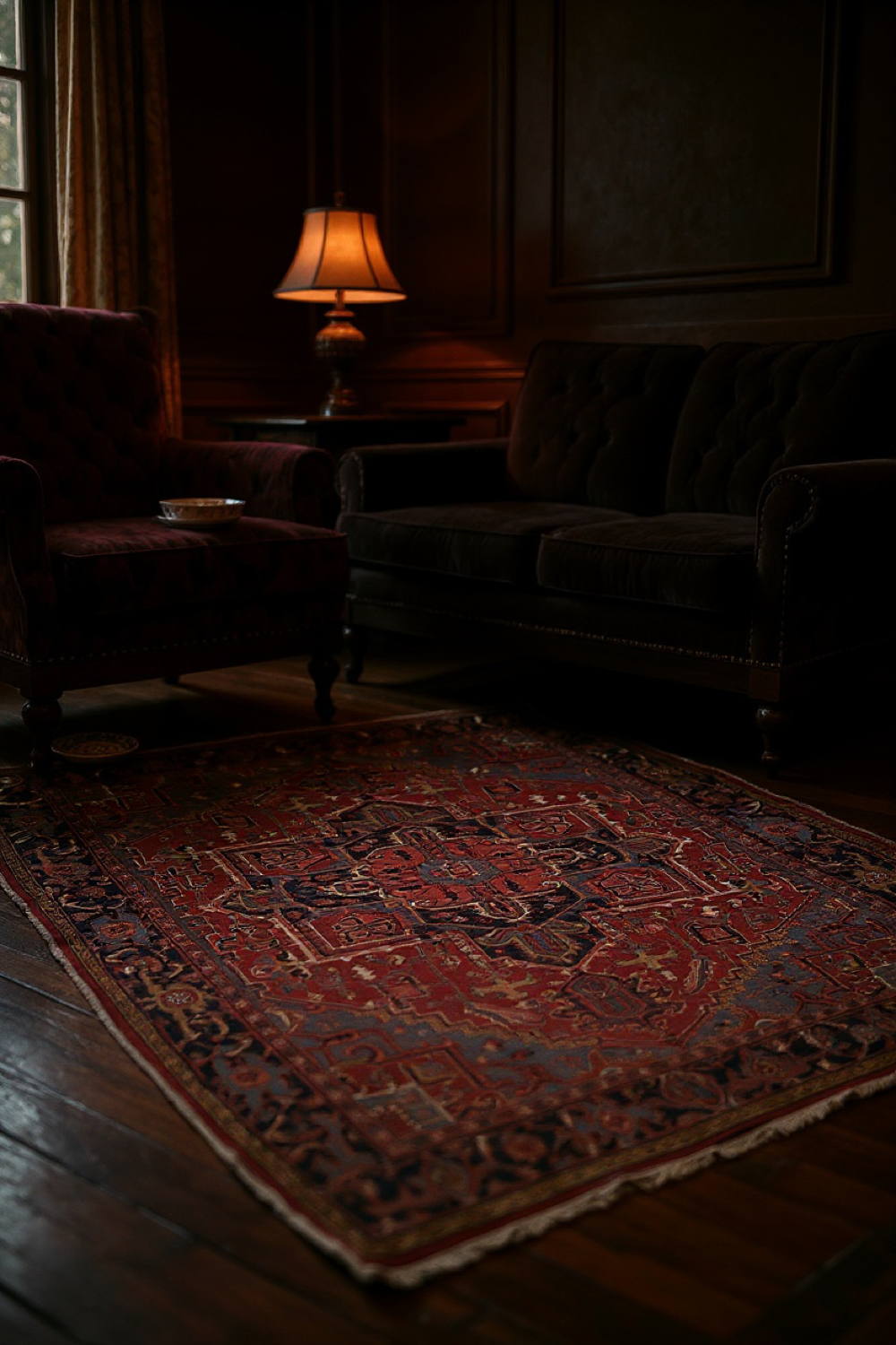 Very Good Antique Persian Heriz - 8'0" x 10'10" - Image 3