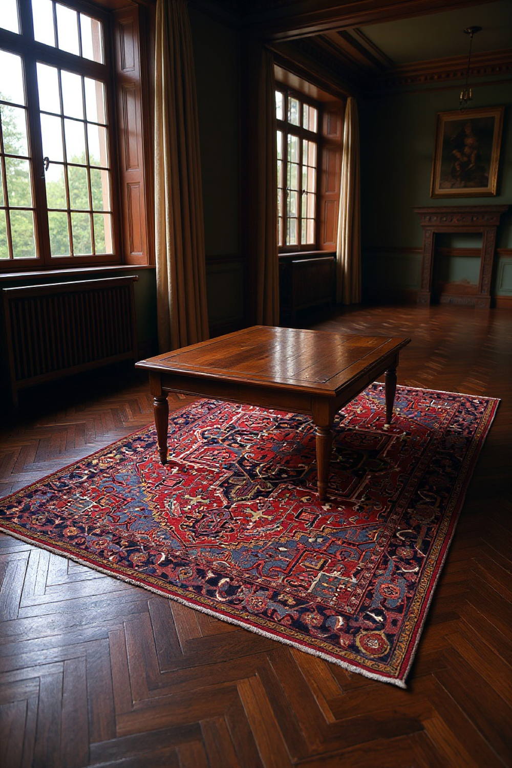 Very Good Antique Persian Heriz - 8'0" x 10'10" - Image 4