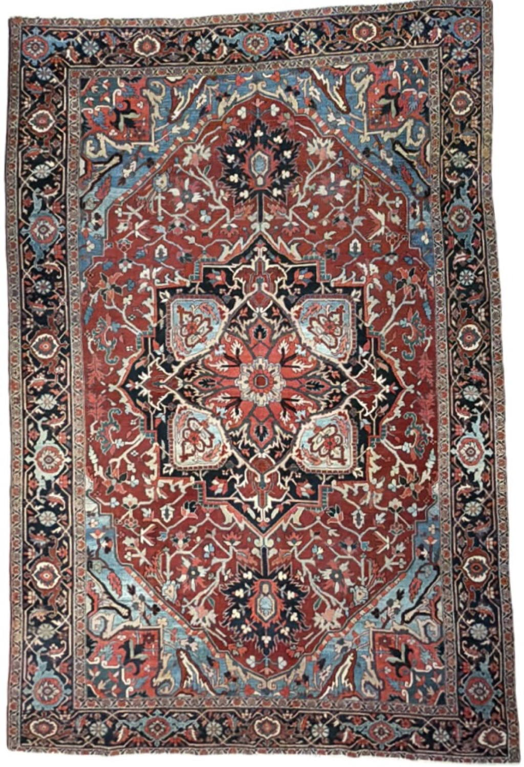 Very Good Antique Persian Heriz - 8'3" x 12'7"