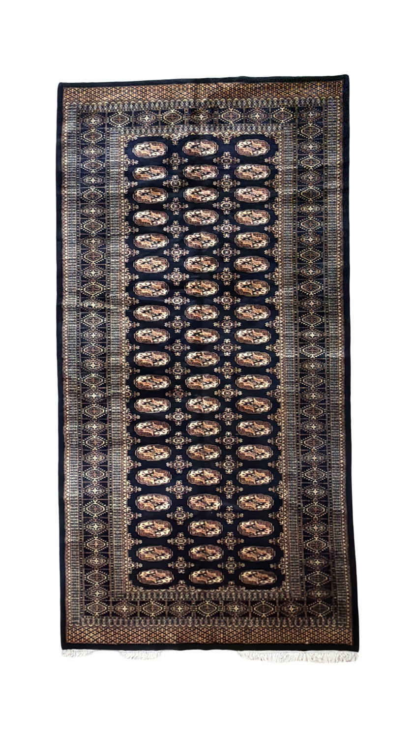 Very Good Double Knotted Thick Pakistani Bokhara - 6'2" x 12'0"