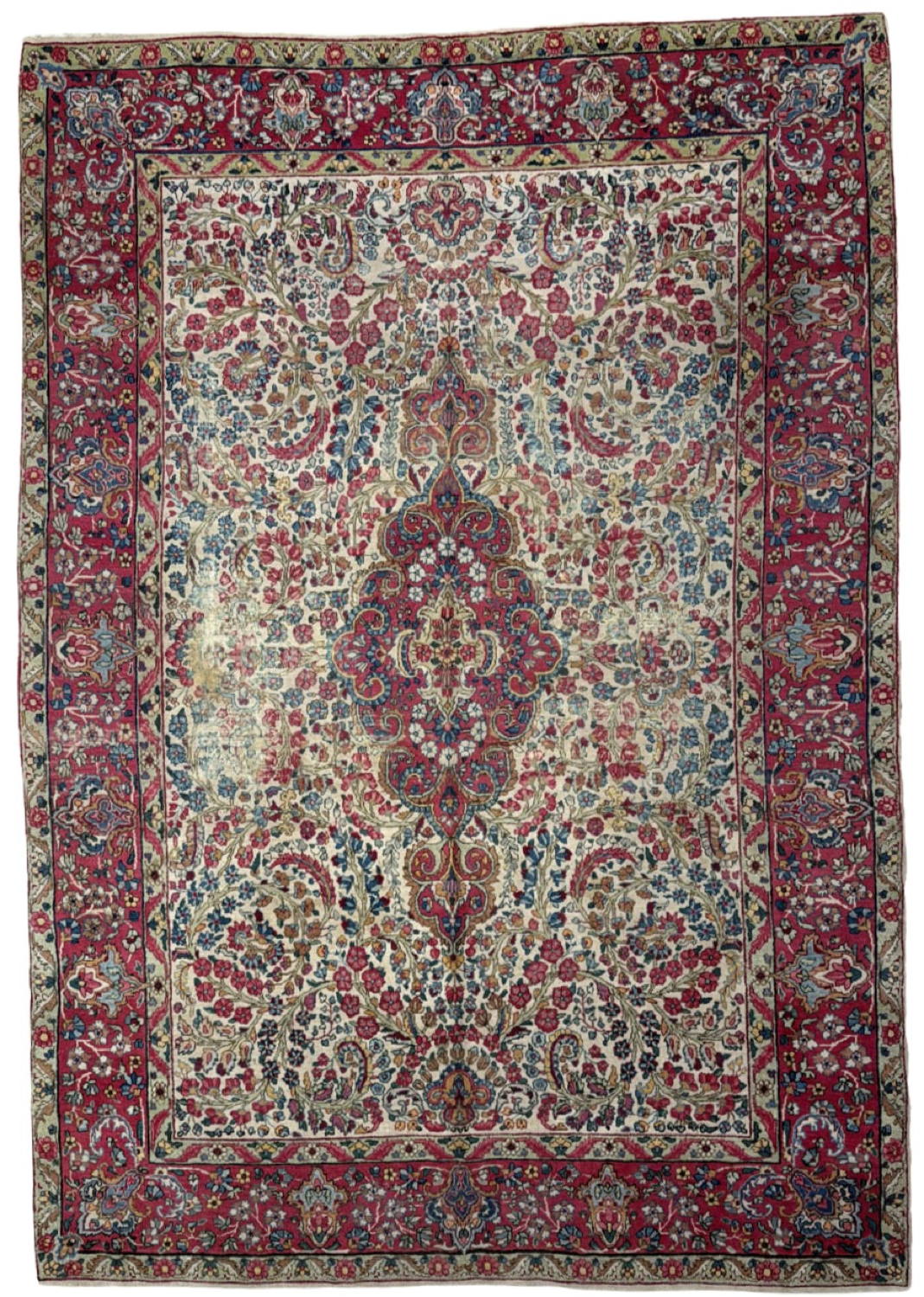 Antique Persian Kerman - 7'0" x 9'9"