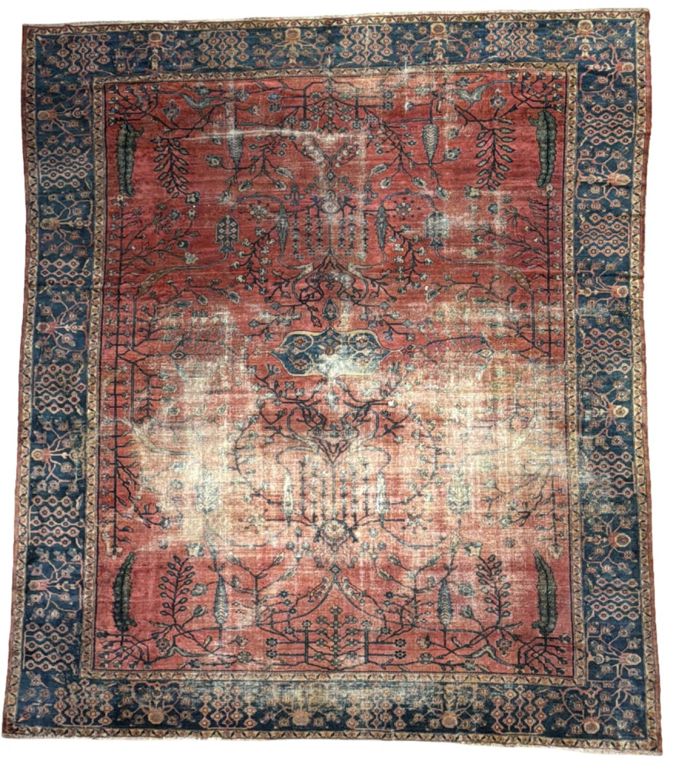 Antique Persian Lilian - 11'0" x 12'5"