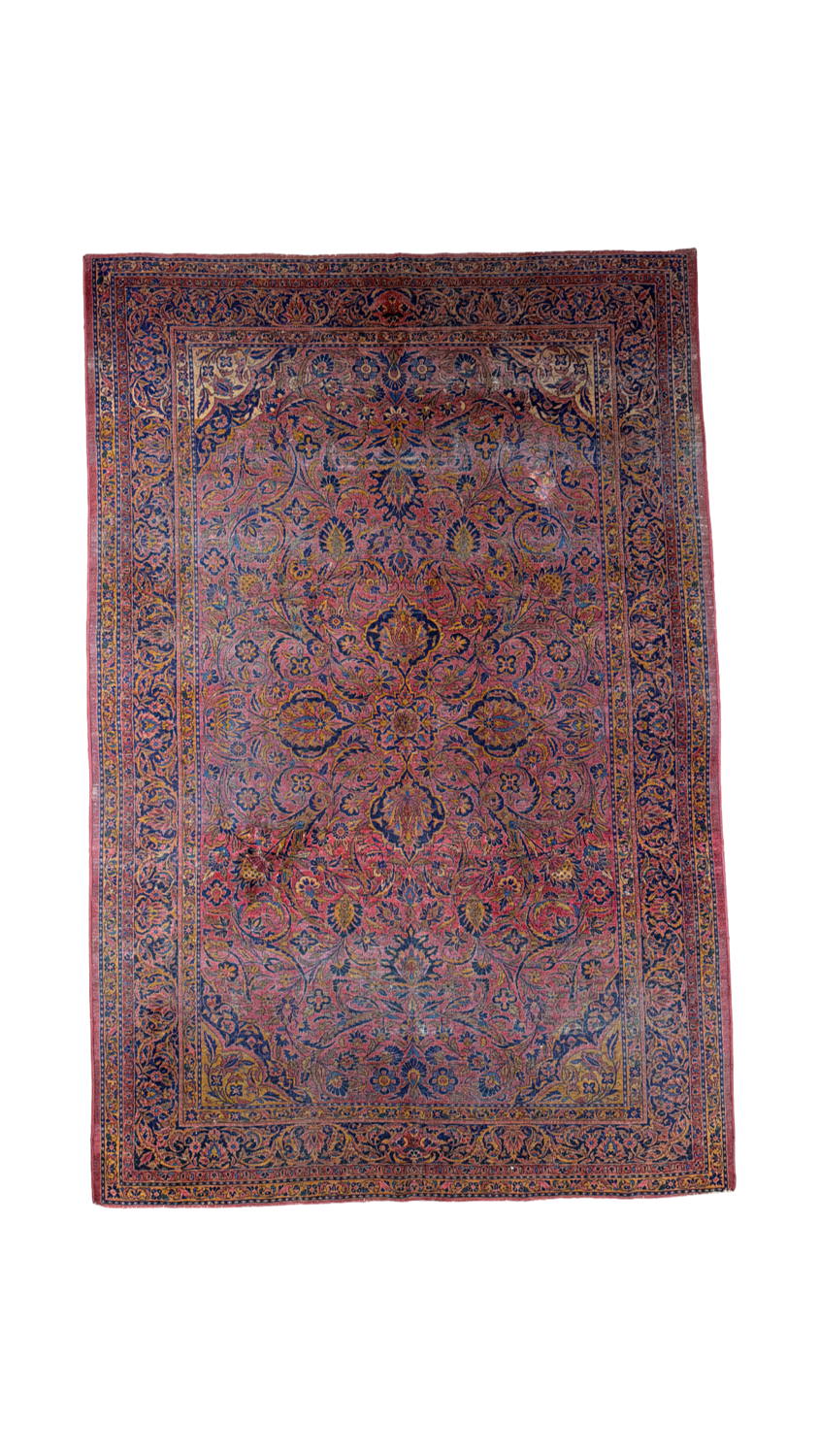 Very Good Antique Persian Kashan - 6'7" x 10'0"